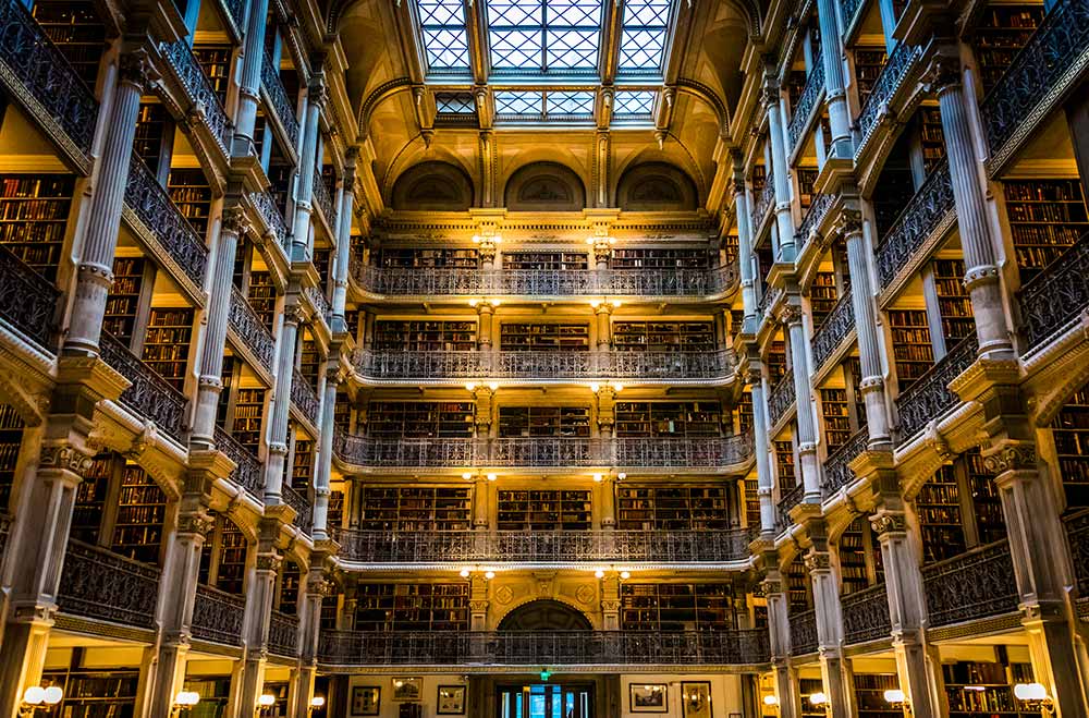 Maryland George Peabody library Baltimore