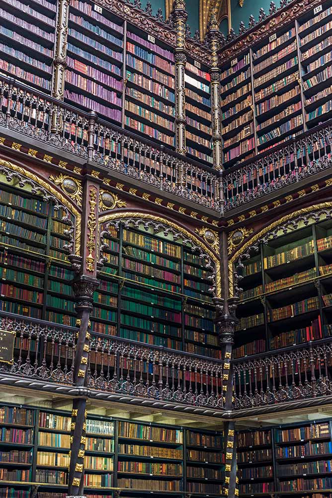 Real Gabinete Português de Leitura. Royal Portuguese Reading Room Rio de Janeiro