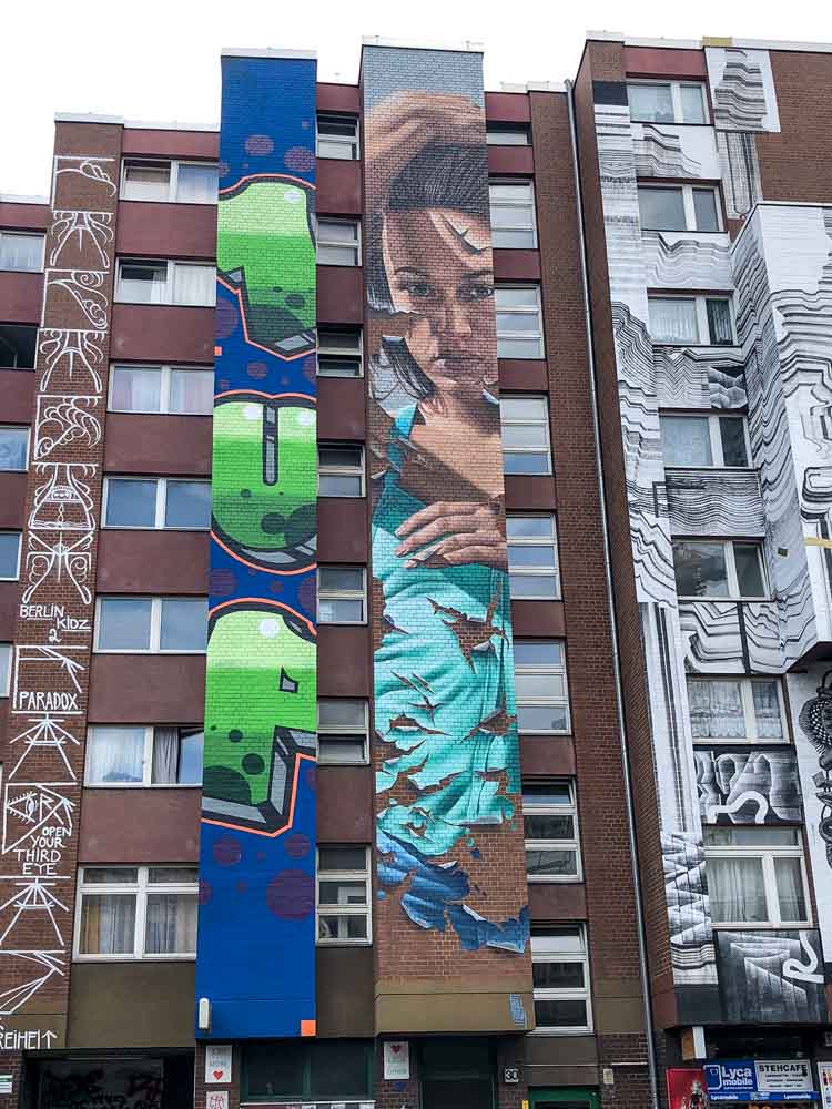 Berlin mural in Shoenberg by Bullough, 1UP and Berlin Kidz