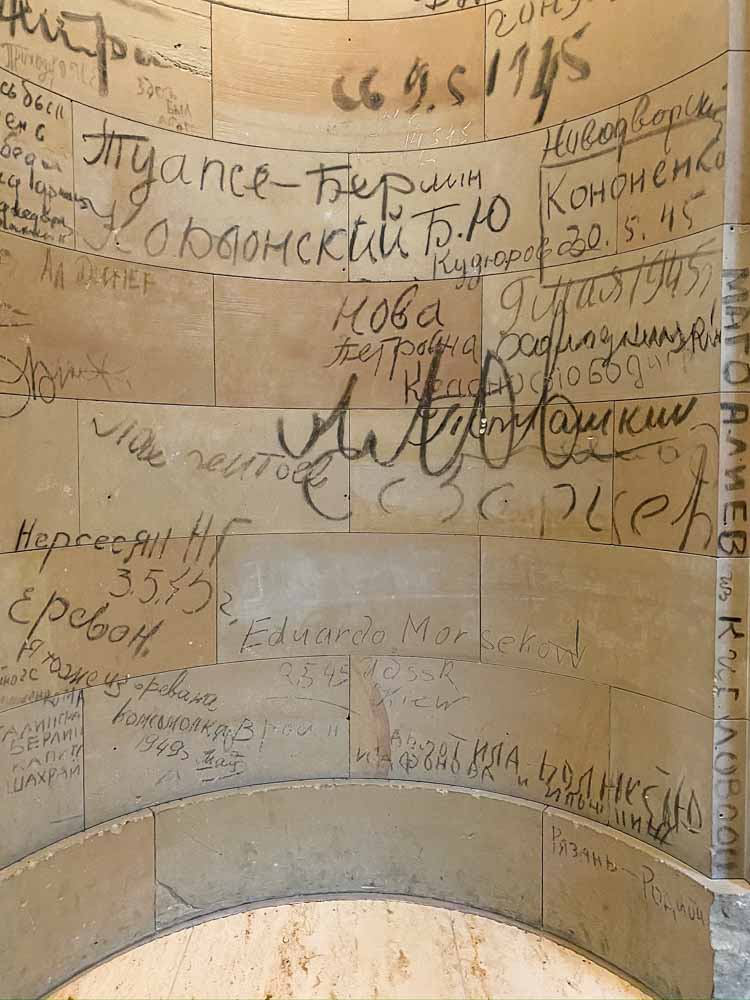 Germany Berlin Bundestag graffiti