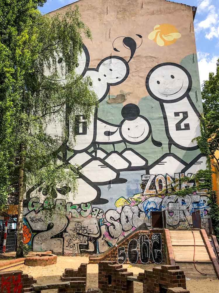 London Police mural Berlin Germany