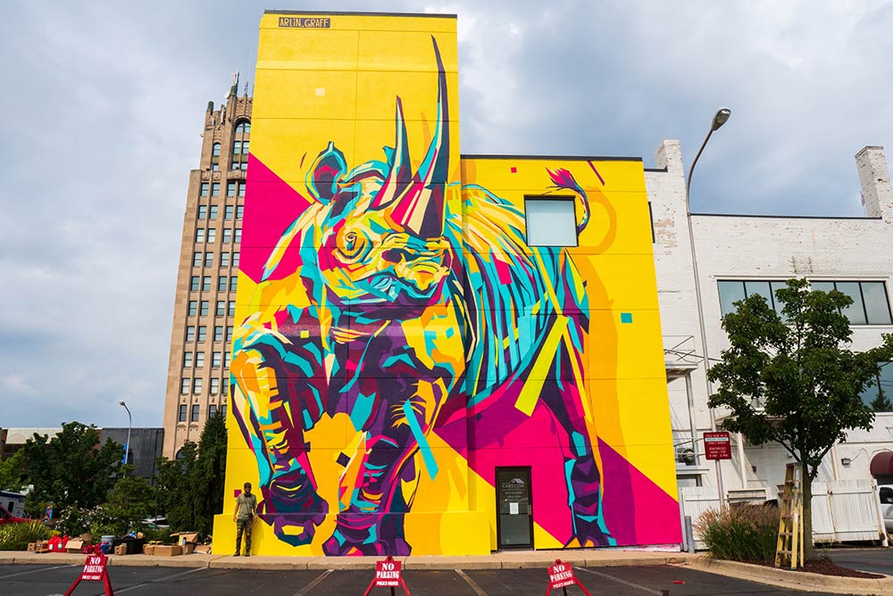 Jackson MIchigan Brightwalls Arlin Graff Rhino
