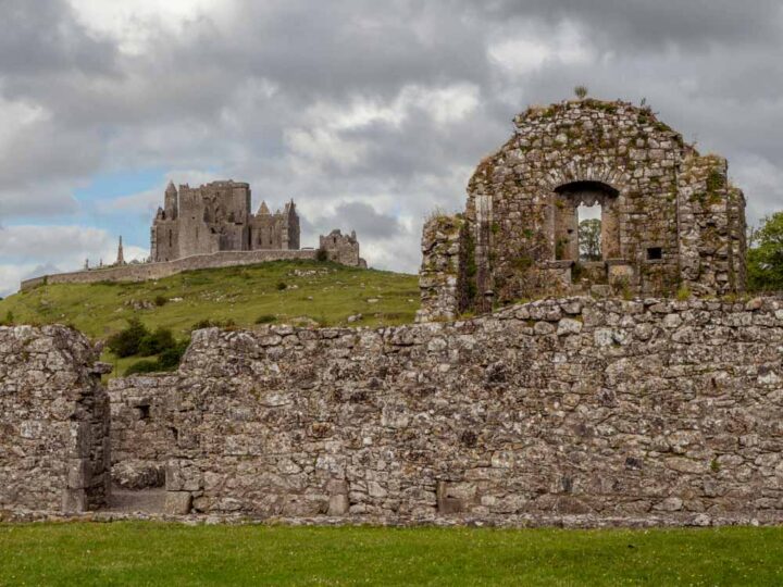 Ireland travel tips: Rock of Cashel in the distance
