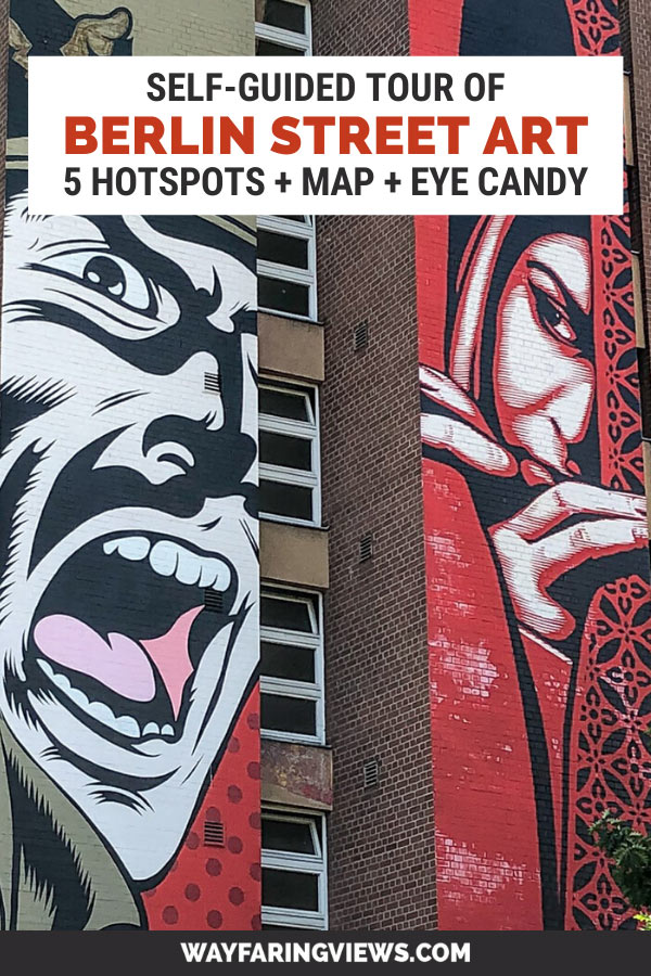 Self guided tour of street art in Berlin. Map + guide