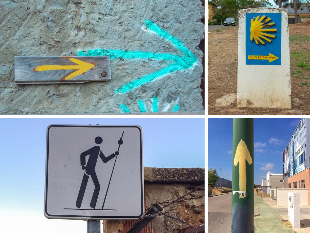 Camino de Santiago trail markers