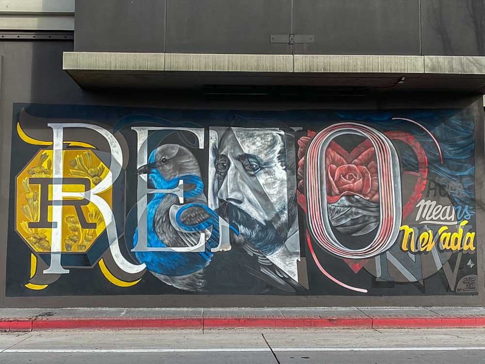 Reno Nevada street art mural