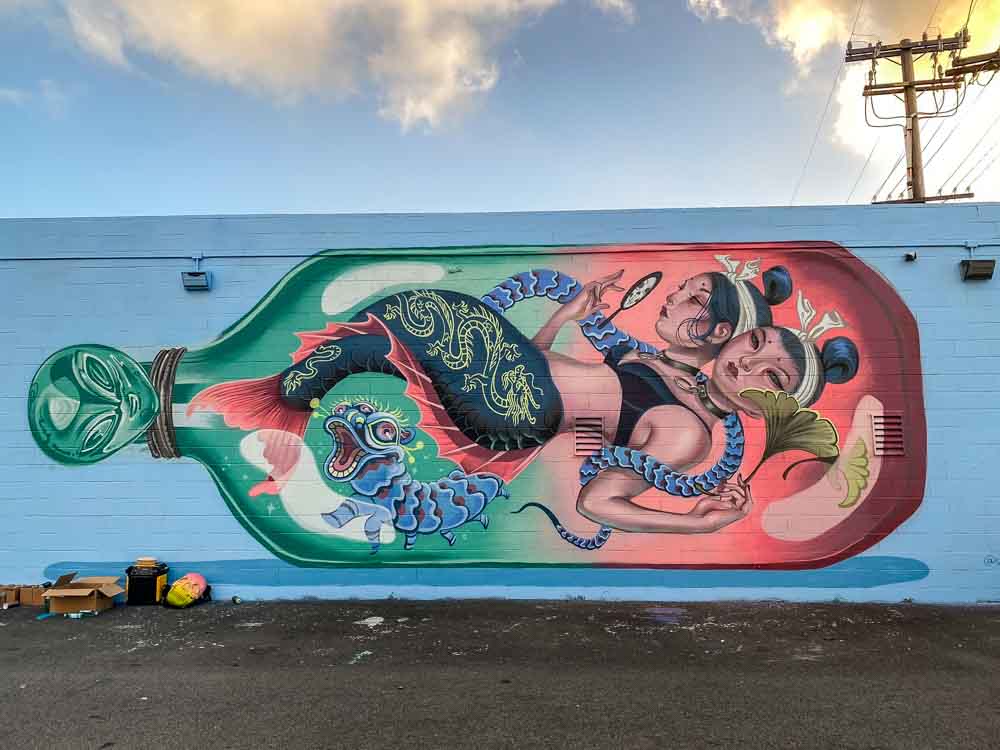 Squid Licker mural in Kakaako Hawaii