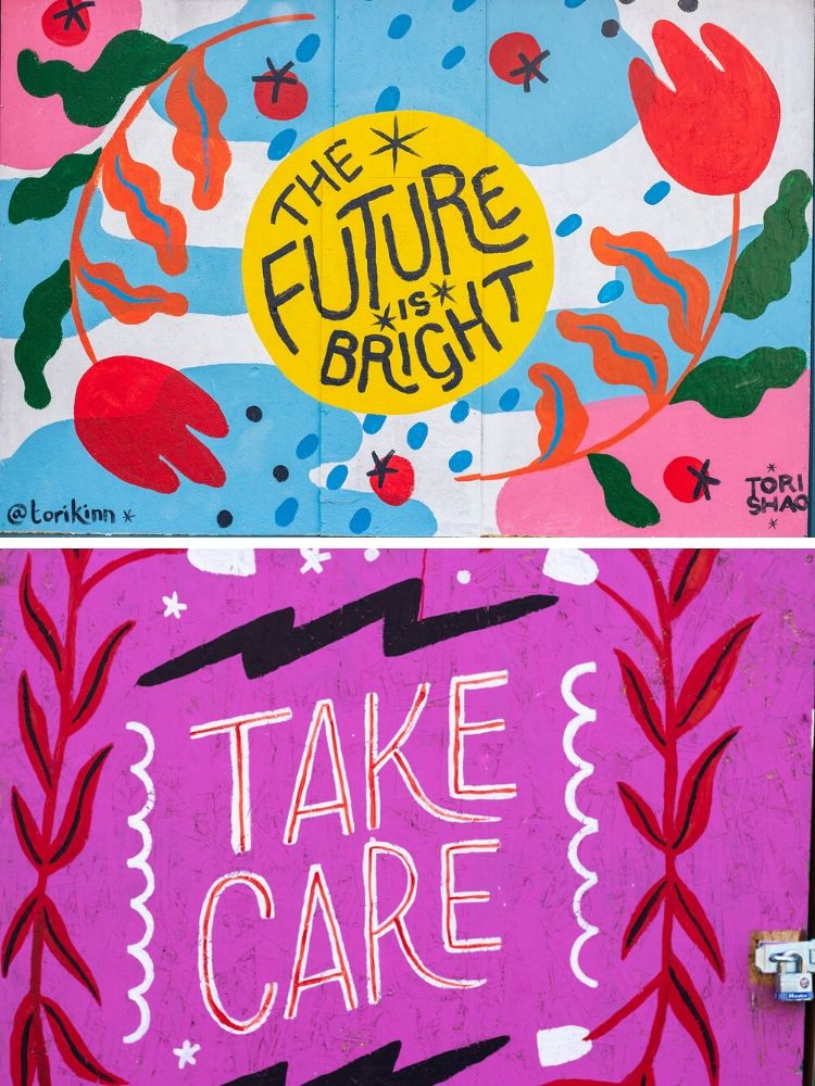 Seattle street art: Coronavirus Hope murals in Ballard