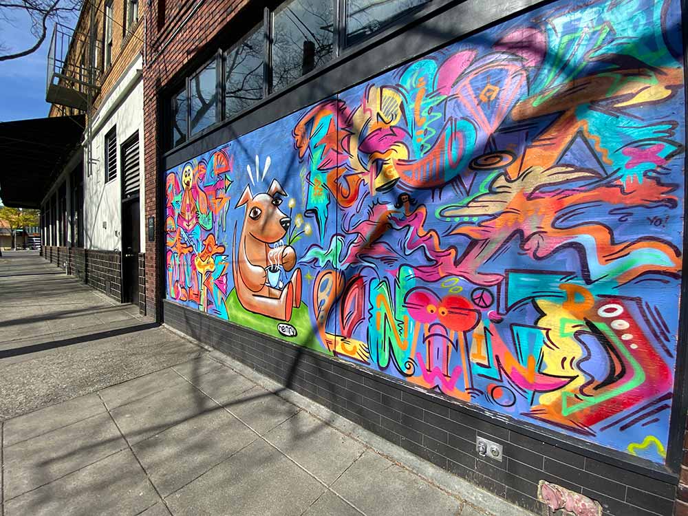 Seattle coronavirus street art Henry