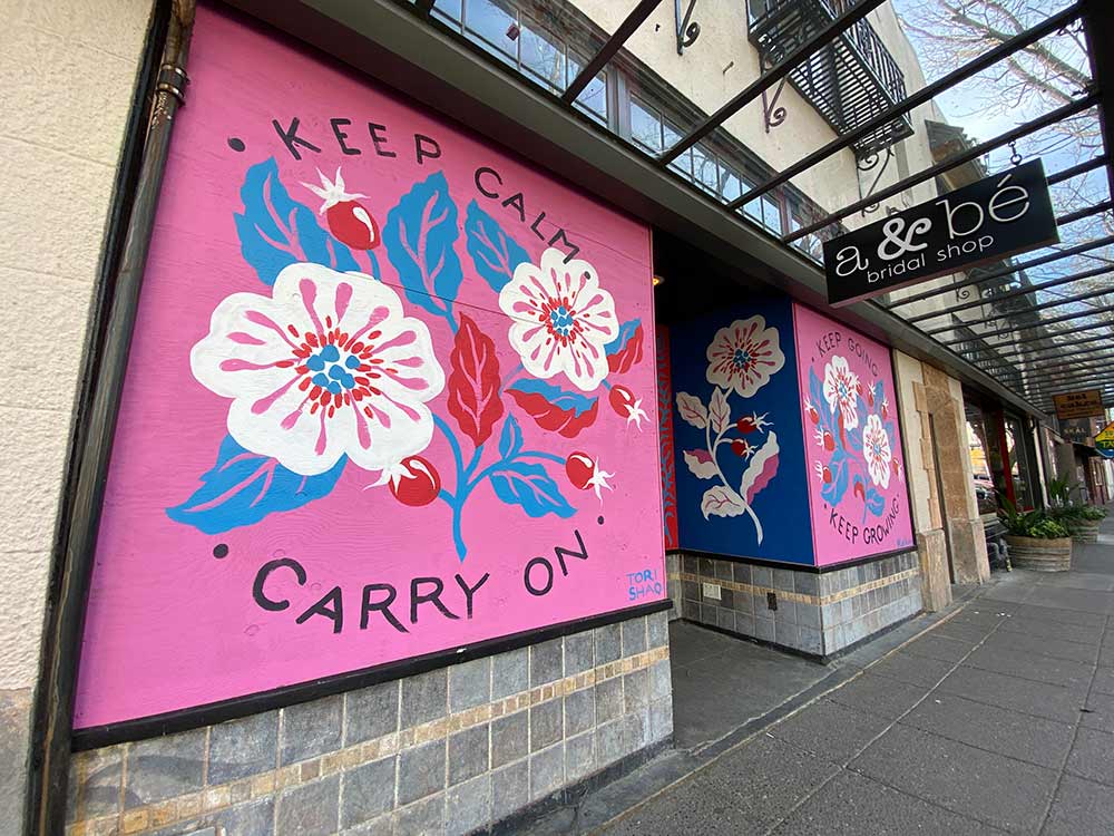 Seattle coronavirus Murals in Ballard Tori Shao