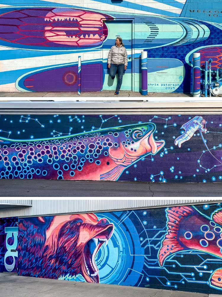 SLC mural Chuck Peterson Shades Brewing