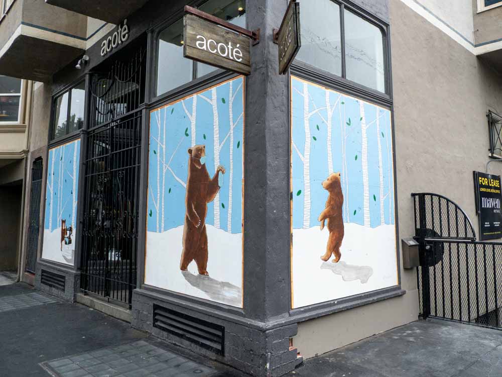 San francisco Street art bears