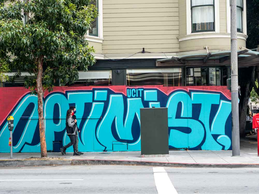 Sanfrancisco Streetart Optimism mural