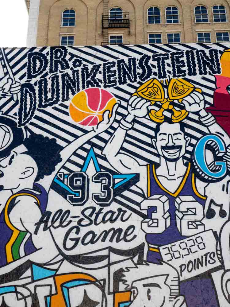 Salt Lake City Utah Jazz mural Trent Call