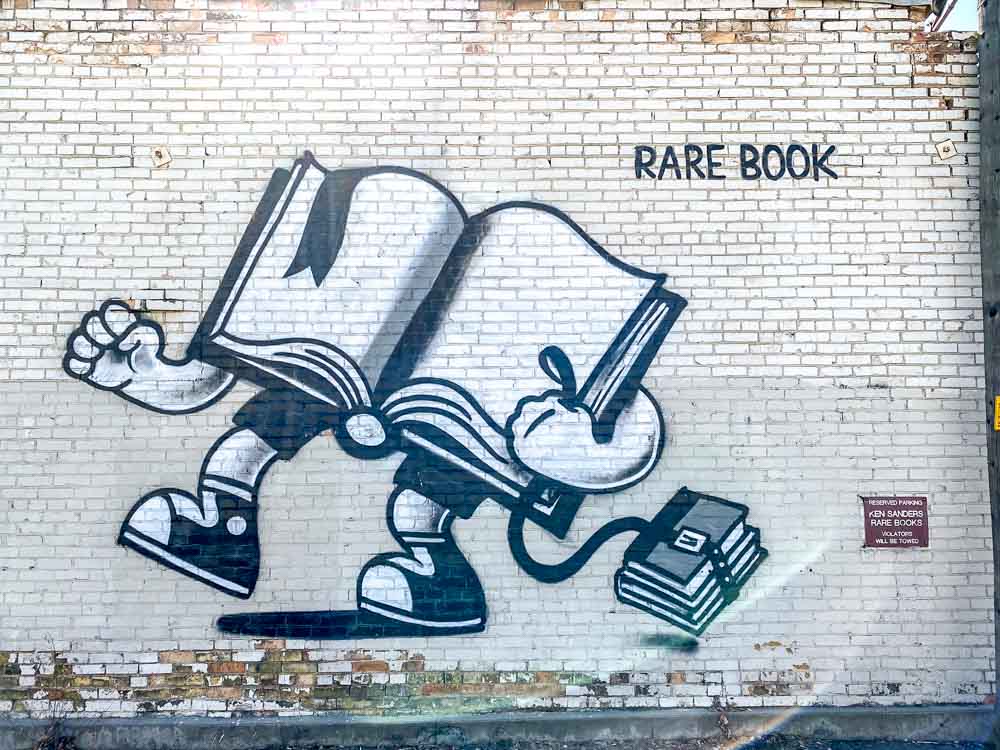Salt Lake City book mural: Rare books