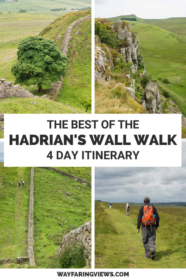 Hadrian's wall path four day itinerary