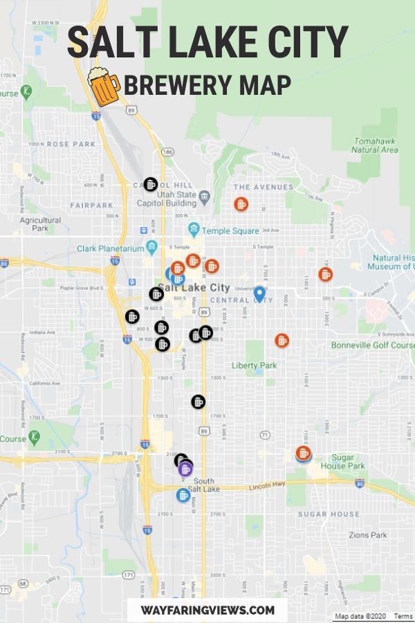 Salt Lake City Brewery Map