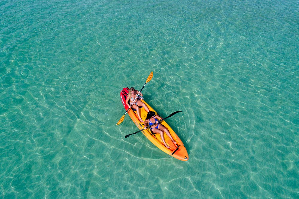 Florida Keys Kayaking. two women on the water