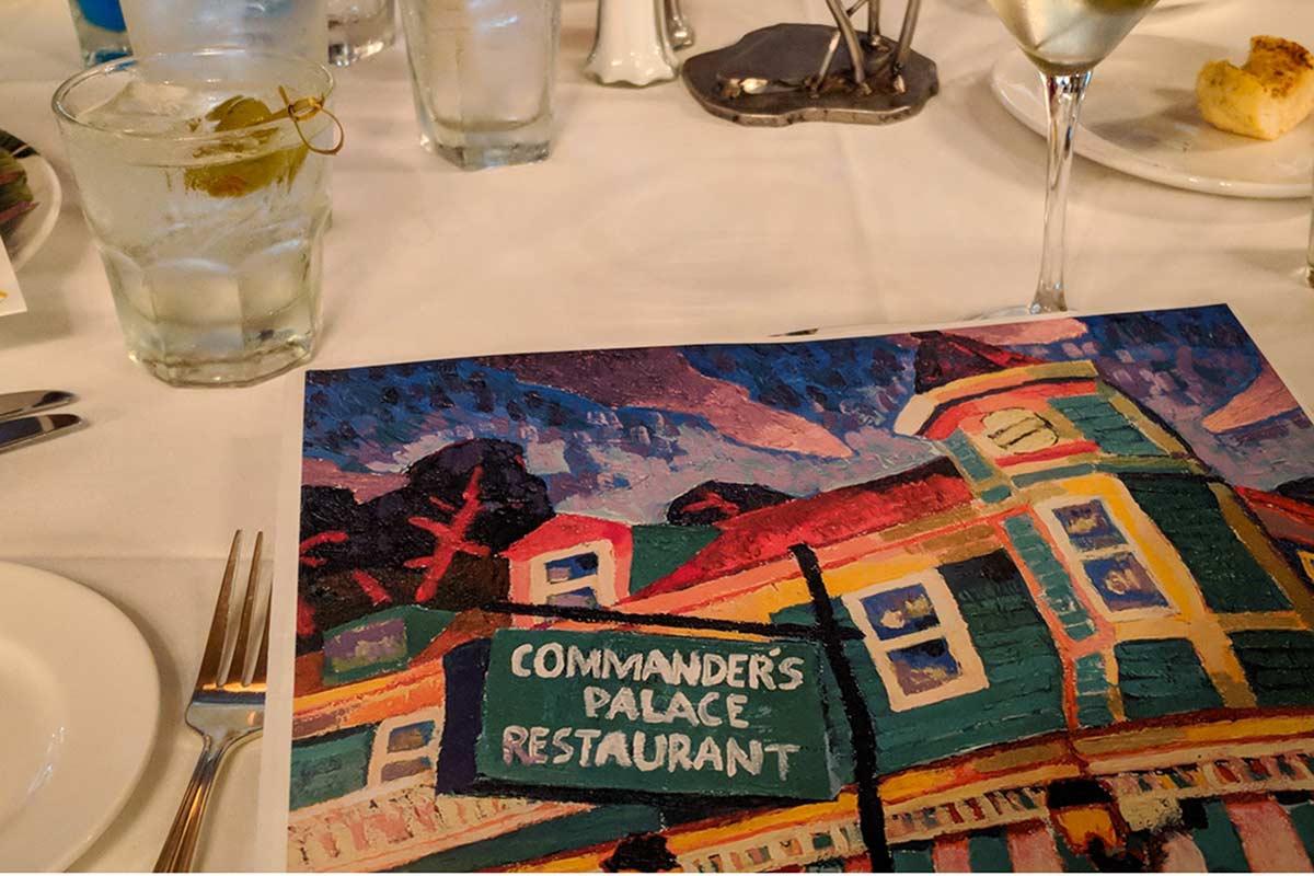 New Orleans Commander Restaurant martini