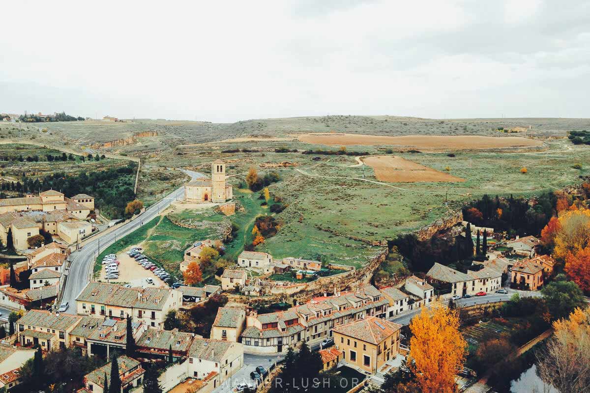 Segovia Spain city view