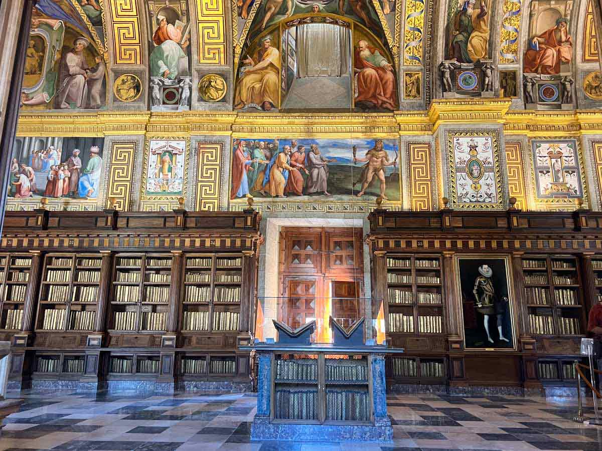 Spain El Escorial Monastery library