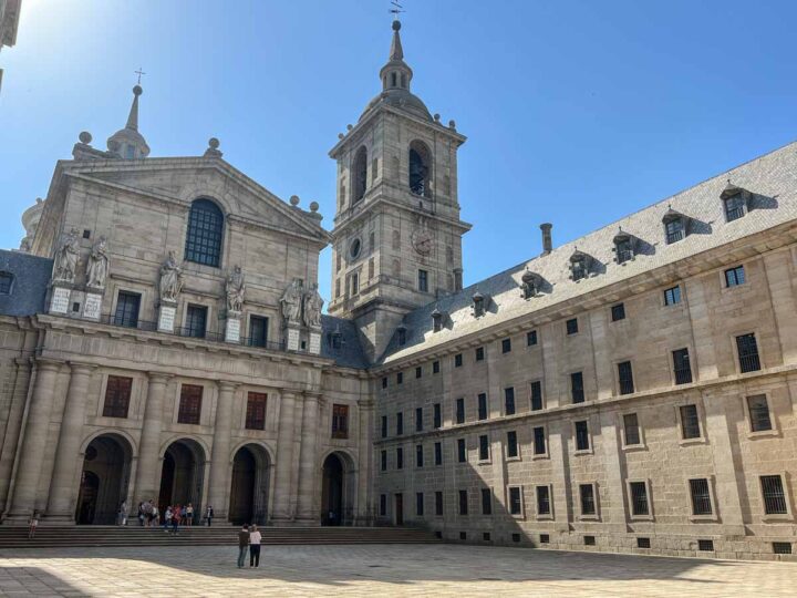 Madrid day trips- El Escorial Monastery courtyard