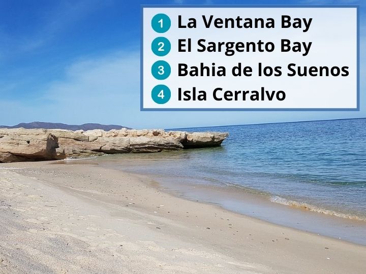 Diffent Bays in La Ventana