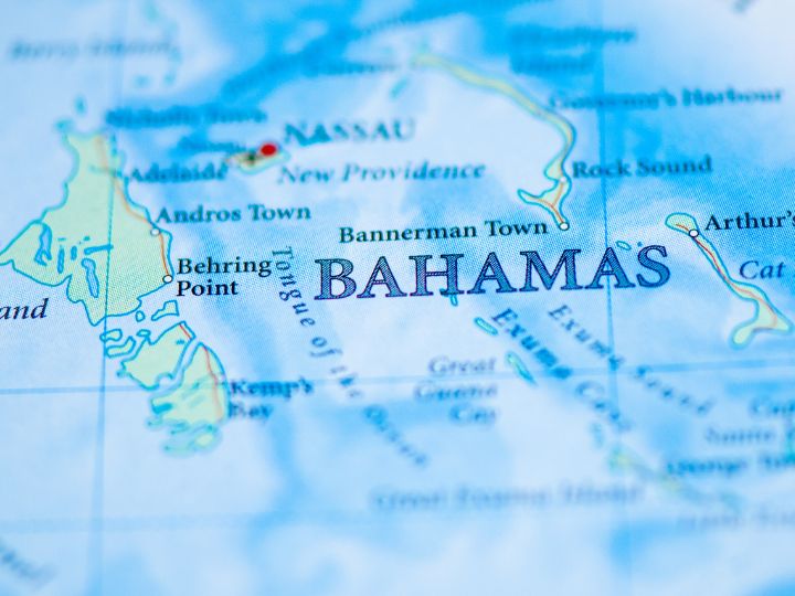 Location of the Bahamas