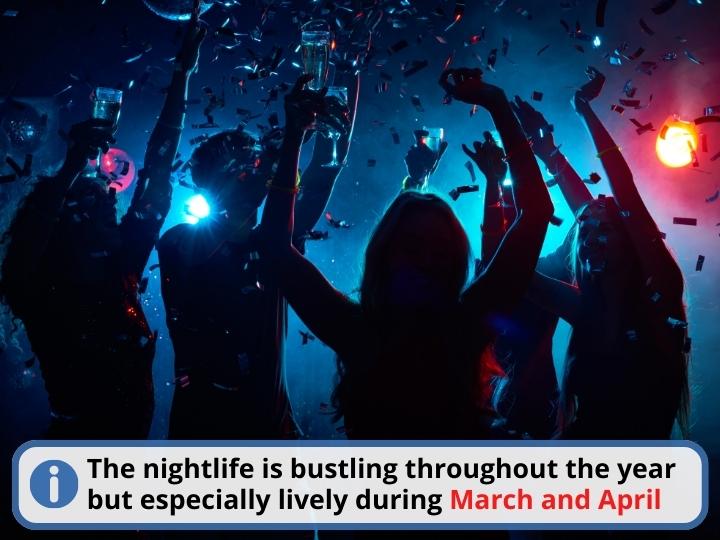 Best nightlife time in Cancun