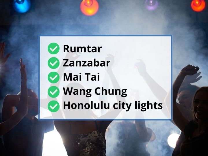 The nightlife in Hawaii