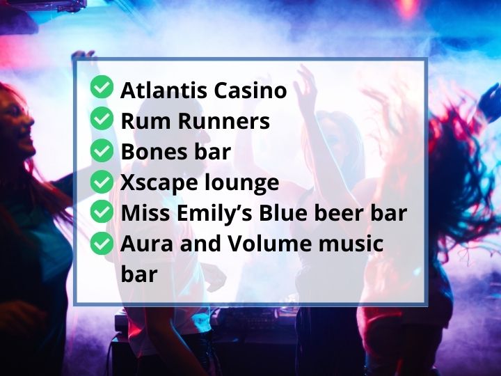 The nightlife in the Bahamas