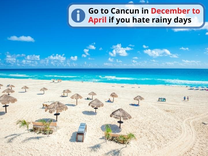 When to Visit Cancun If You Prefer Rain-Free Days