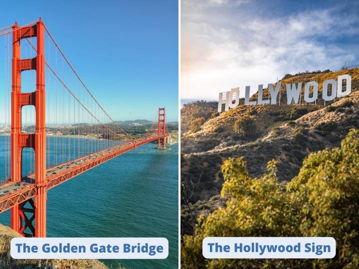 California`s famous landmarks