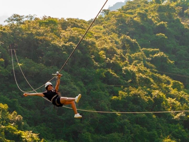 Zipline tour through the Puerto Vallarta jungle