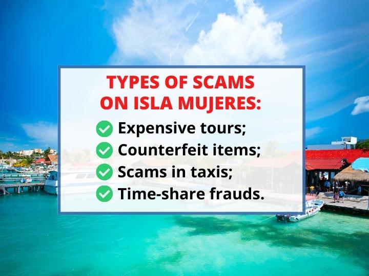 Types of scams in Isla Mujeres