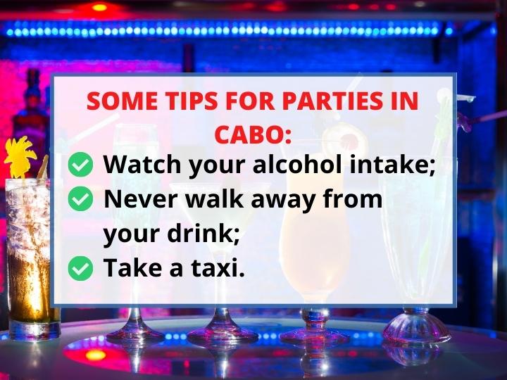 Tips for go out at night in Cabo