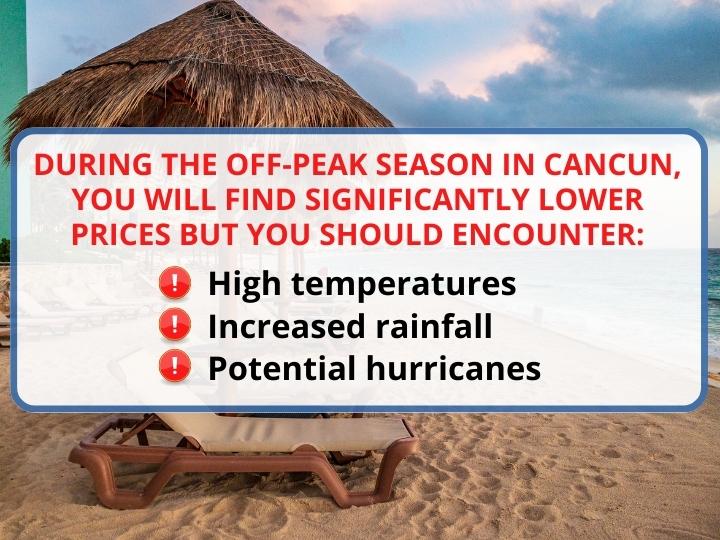 Off-peak season in Cancun