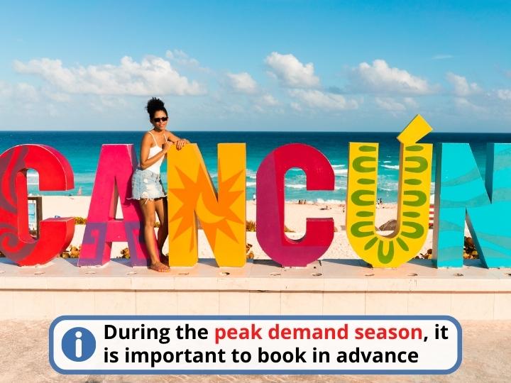 Peak demand season in Cancun