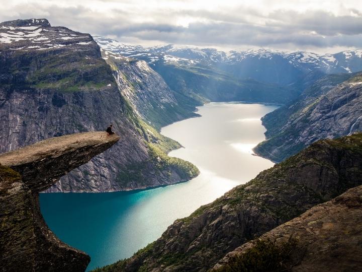 Hike in the Norwegian mountains