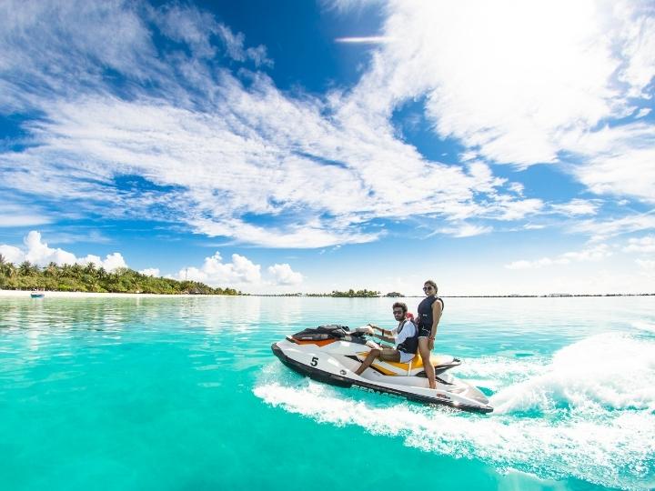 Jet ski around Bora Bora