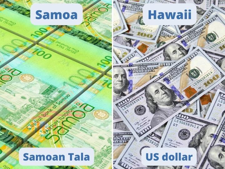 Samoa vs Hawaii's Respective Currencies