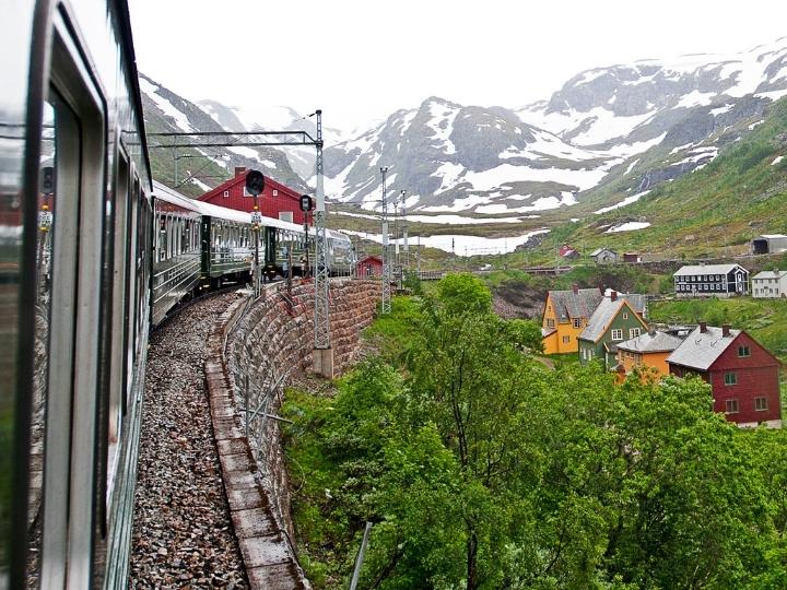 Take a scenic train journey in Norway