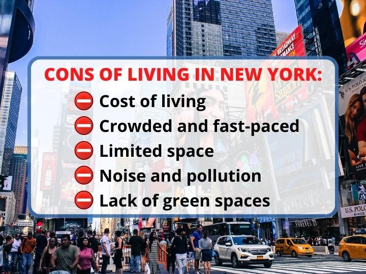 Cons of Living in New York