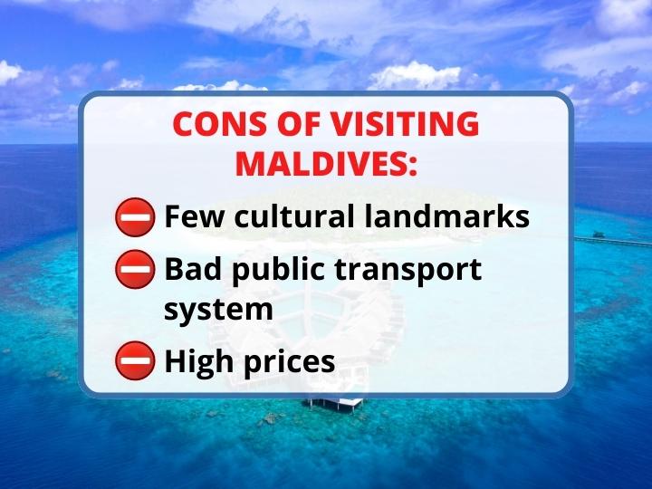 Drawbacks of Visiting the Maldives Island