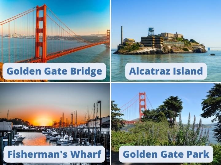 4 Attractions in San Francisco