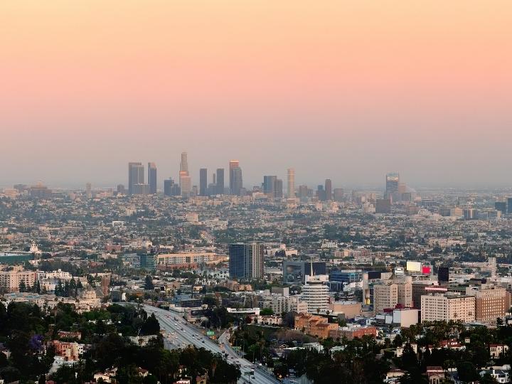 A helicopter tour in LA