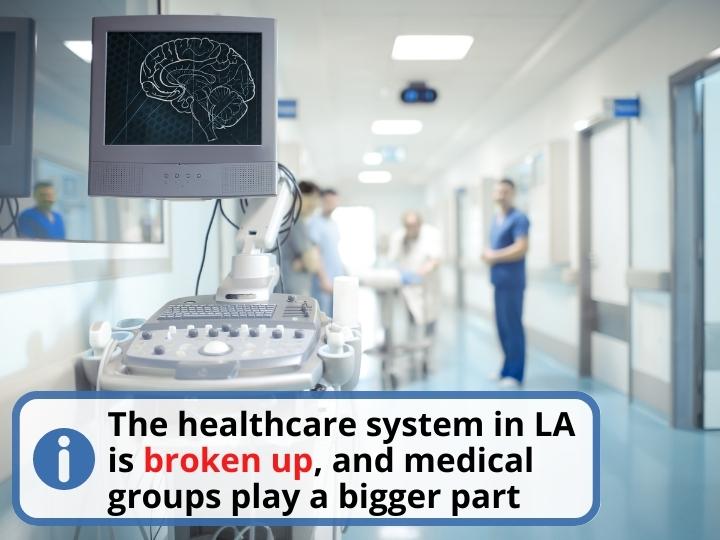 The healthcare system in Los Angeles