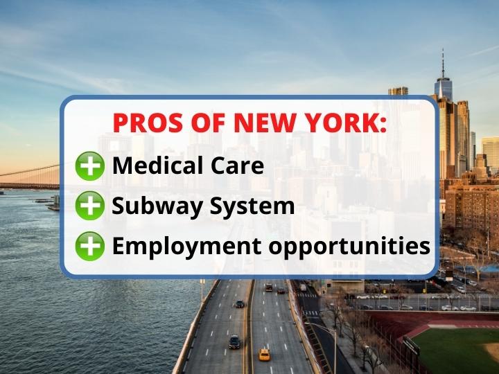 Plus points of NYC