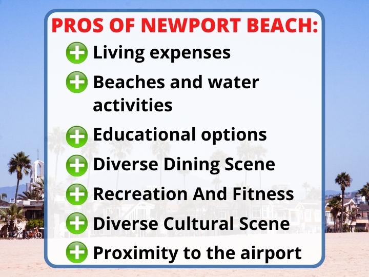 Pros of Newport Beach