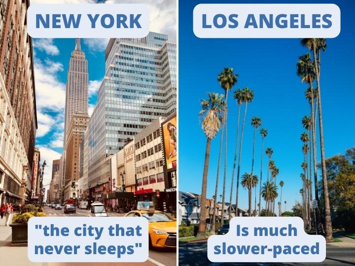 Lifestyle of LA and NYC